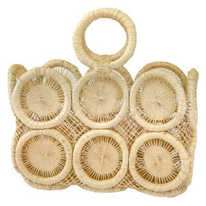 Handwoven Raffia Tote Basket — Uganda