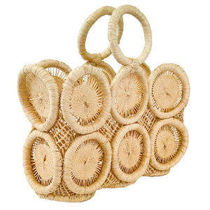 Handwoven Raffia Tote Basket — Uganda
