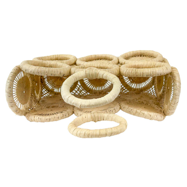 Handwoven Raffia Tote Basket — Uganda