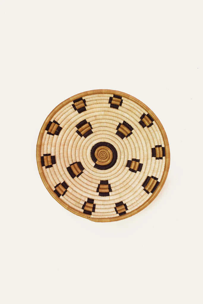 Leopard Plateau Woven Basket