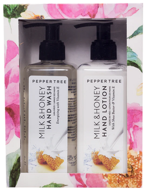 Milk & Honey Hand Wash & Lotion Gift Set Body Essentials Collection