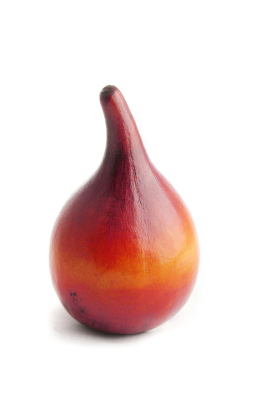 Kenyan Faded Ochre Decorative Calabash Gourd