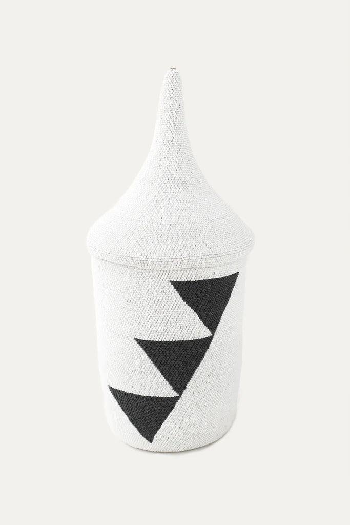 Triangle Beaded Peace Basket