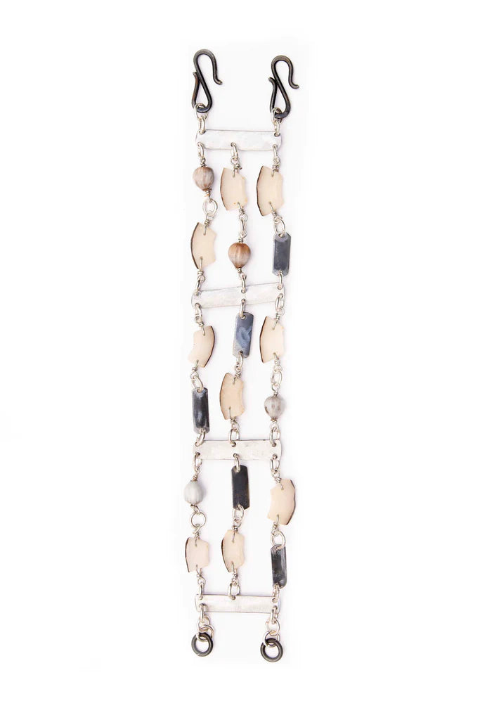 Rhino Snare and Vegetable Ivory Bracelet