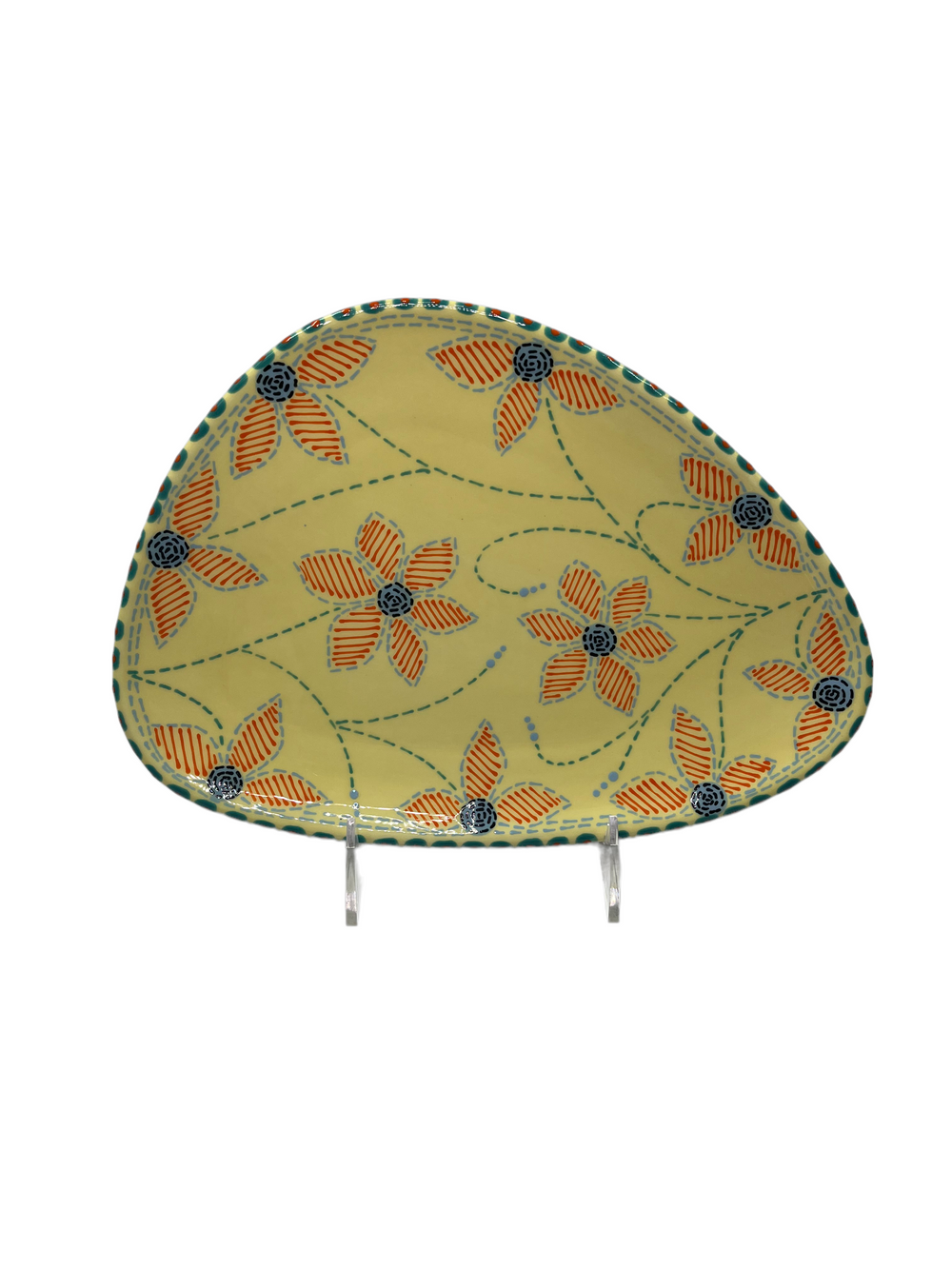 Floral Ovoid Plate