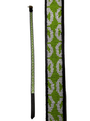 Lime Leopard Maasai Beaded Belt