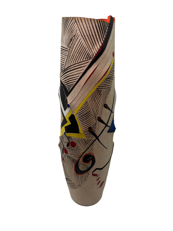 Andile Dyalvane Africasso Tall Vase H18"XW4"XD4"