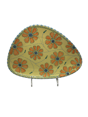 Floral Ovoid Plate