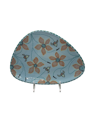 Floral Ovoid Plate