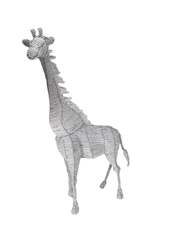 White Beaded Giraffe