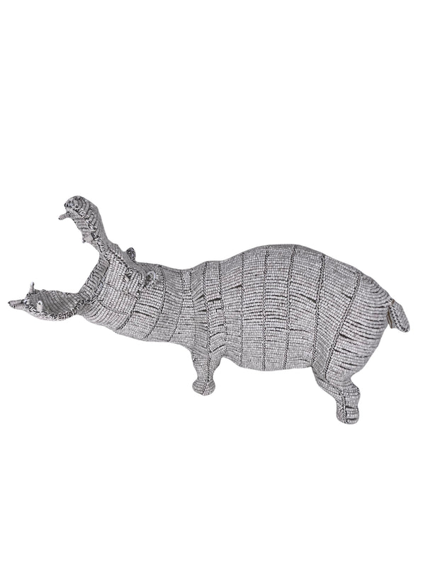 White Beaded Hippo