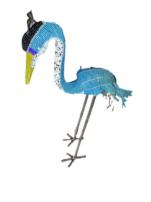 Beaded Blue Heron Birds