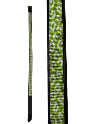 Lime Leopard Maasai Beaded Belt