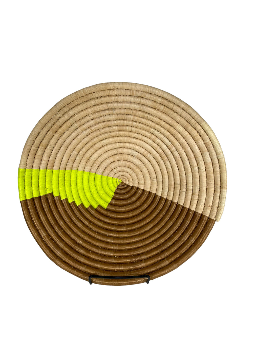 Citron Form Plateau Woven Basket