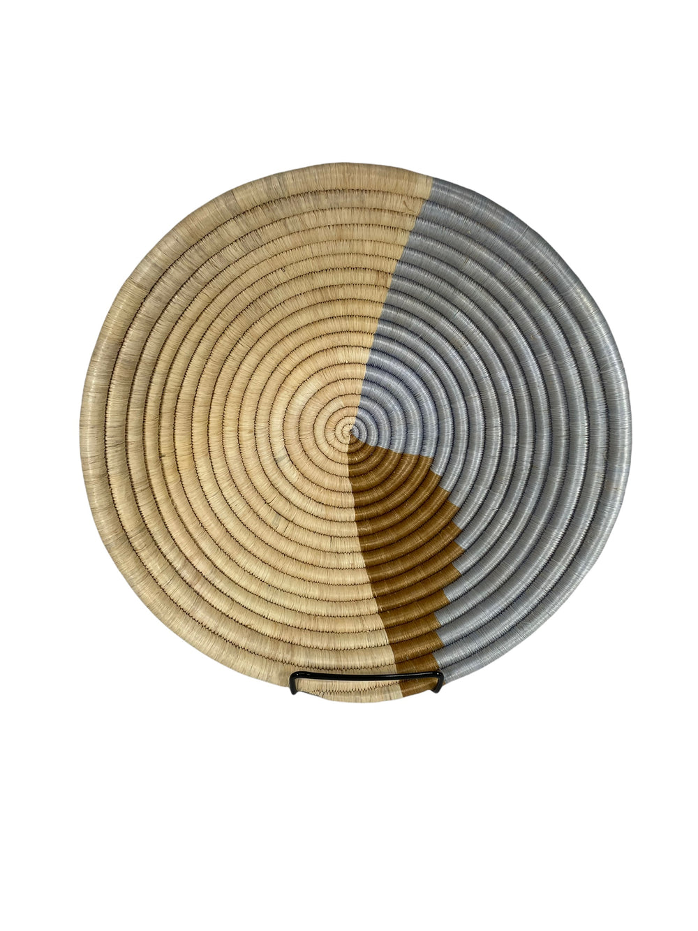 Olive Form Plateau Woven Basket