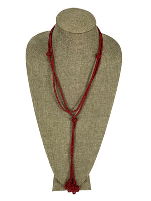 Infinity Lariat Poppy Red