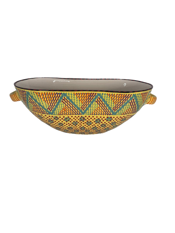 Oval Bowl with Handles