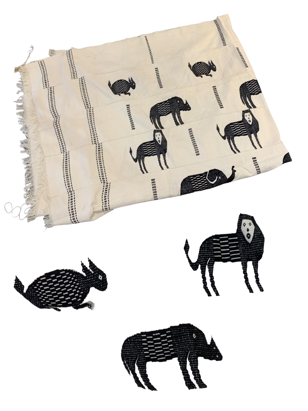 Cotton Mossi Animal Blankets 78'' x 56''