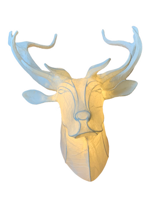 Lighted Deer Unmounted Trophy Head