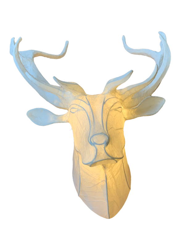 Lighted Deer Unmounted Trophy Head