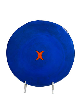 Colour Me Bright 9" Hors D'ouvres Plate