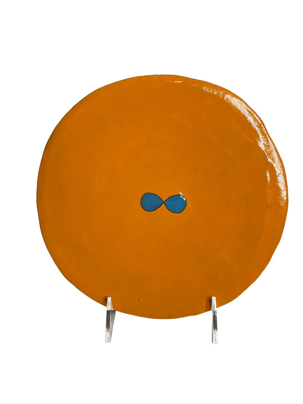 Colour Me Bright 9" Hors D'ouvres Plate