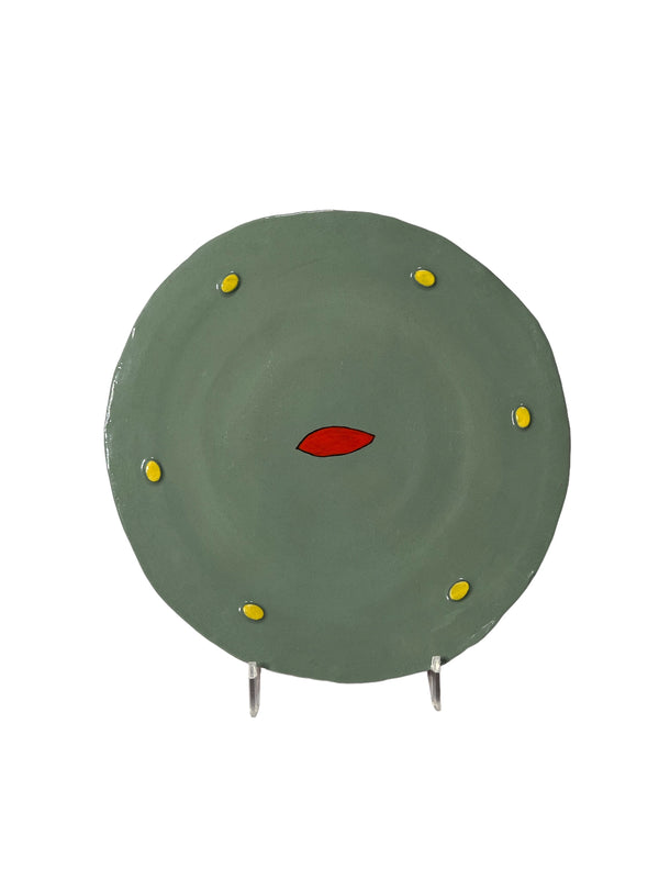 Colour Me Bright 9" Hors D'ouvres Plate