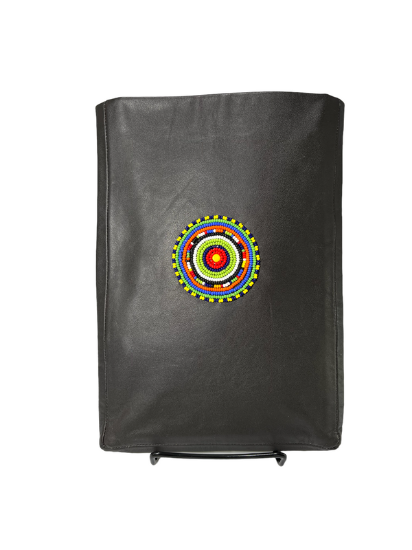 Maasai Leather Beaded iPad/Tablet Sleeve
