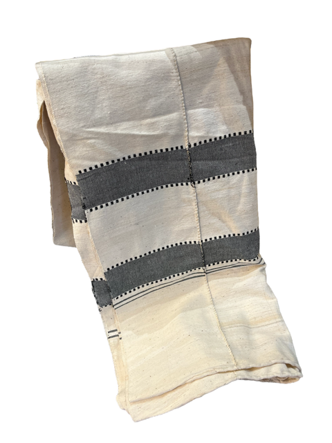 Cotton Mossi Geometric Throw Blanket, 92" x 54"