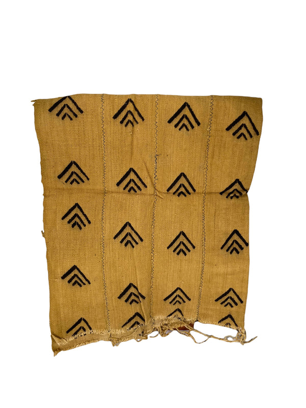 Cotton Mud Cloth Throw Blanket, Small 34"x55"