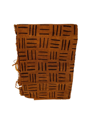 Cotton Mud Cloth Throw Blanket, Small 33"x54"