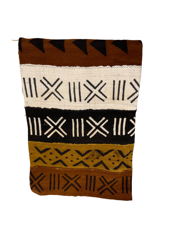 Cotton Mud Cloth Throw Blanket, Small 30"x57"