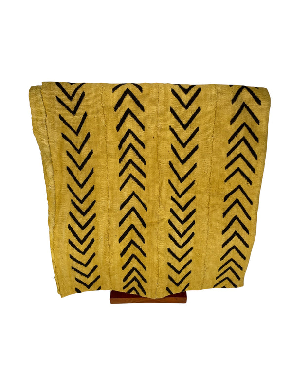 Large Cotton Mud Cloth Throw Blanket, 35"x77"