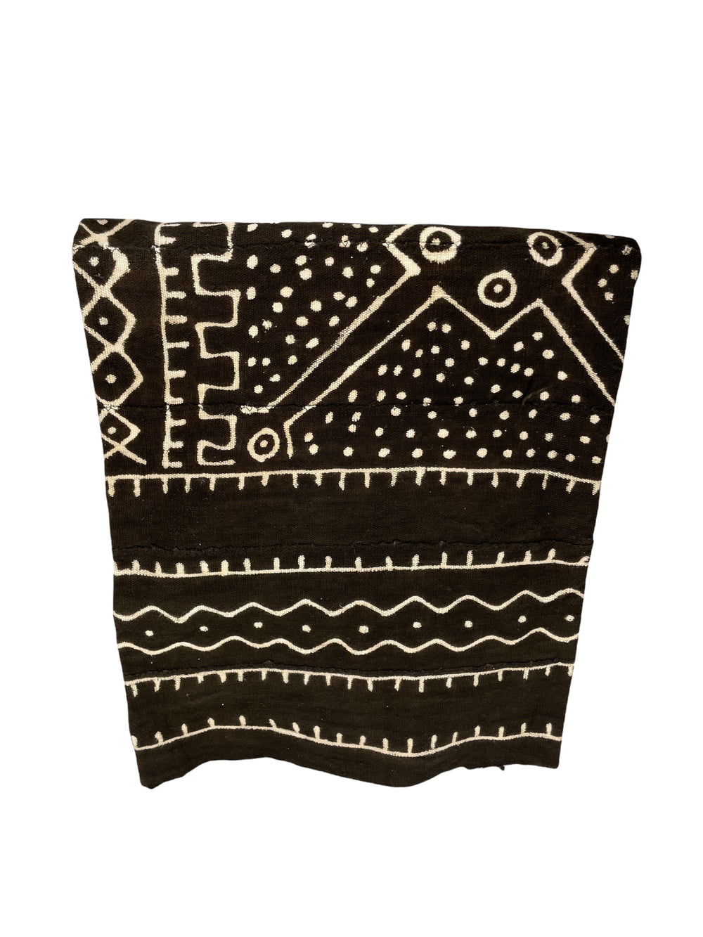 Large Cotton Mud Cloth Throw Blanket, 67"x40"