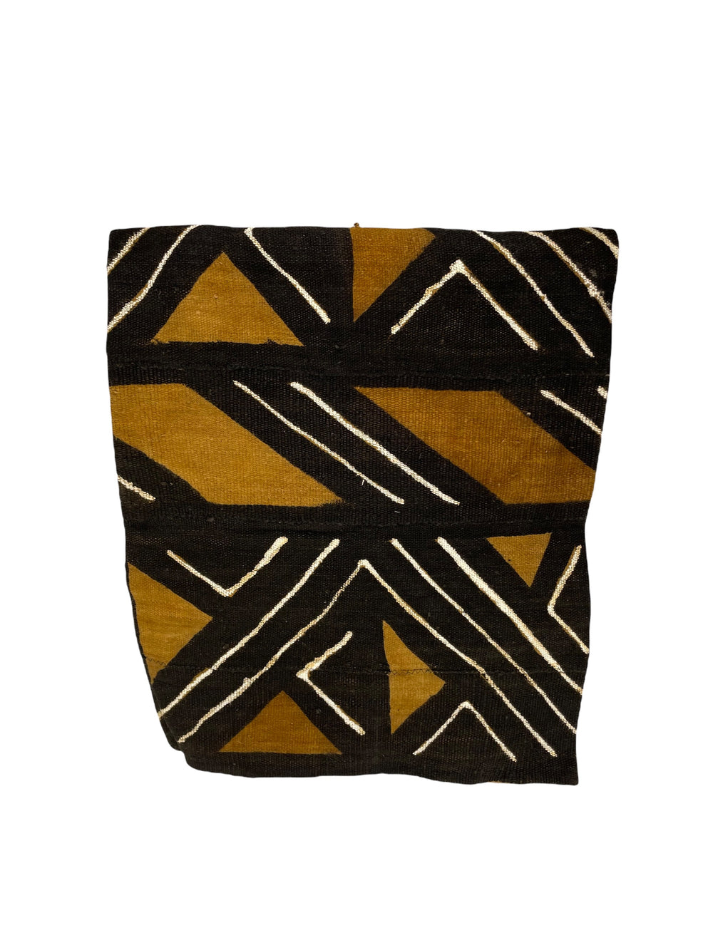 Large Cotton Mud Cloth Throw Blanket, 44"x64"