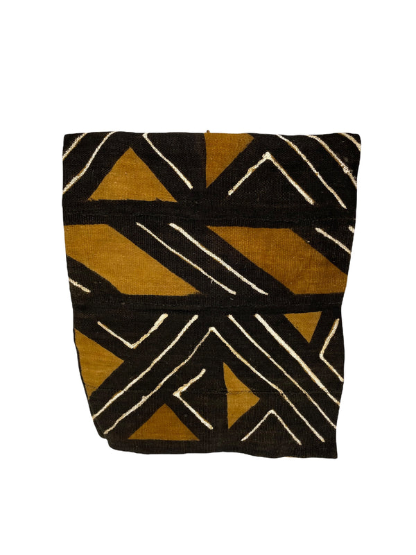 Large Cotton Mud Cloth Throw Blanket, 44"x64"