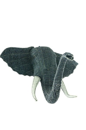Beaded Elephant Head Trophy South Africa