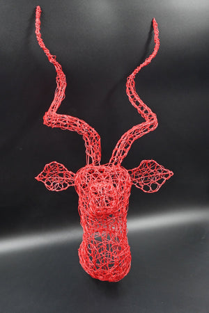 Kudu Wire Trophy Head, South Africa