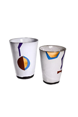 Afro Deco Medium Beaker Cup