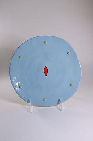 Colour Me Bright 9" Hors D'ouvres Plate