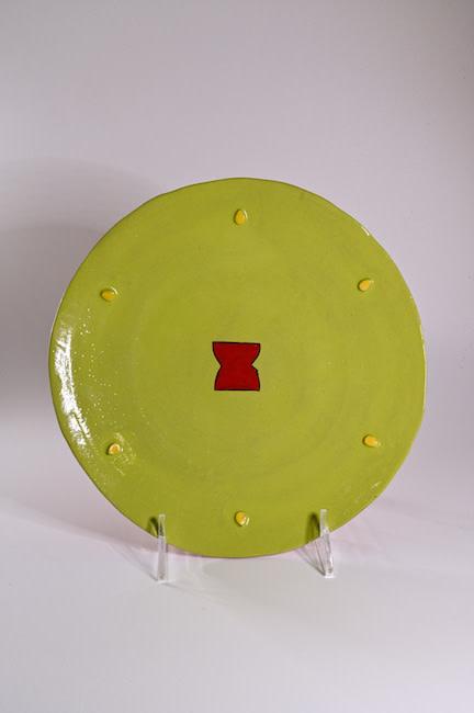 Colour Me Bright 9" Hors D'ouvres Plate