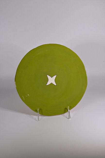 Colour Me Bright 9" Hors D'ouvres Plate