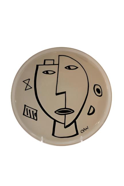 Clementina Van der Walt Mask Series Plates 10"