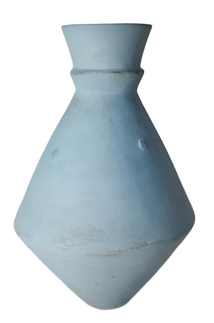 Clementina Short Neck Zig Zag Vase 10"