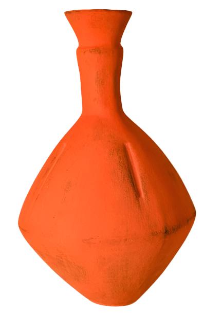 Clementina Tall Neck Zig Zag Vase