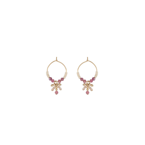 Extra Small Hoops with Cluster