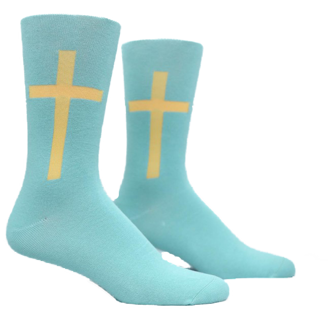 Golden Cross Sage Sock