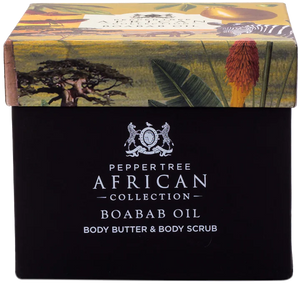 Baobab Oil Body Butter & Scrub Gift Set