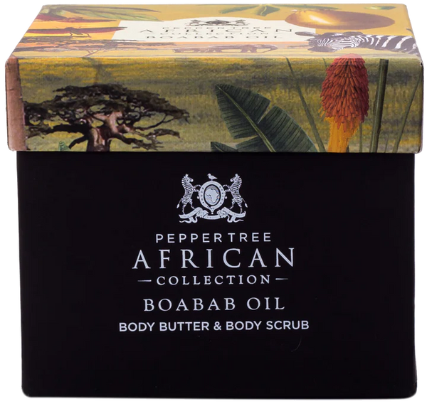 Baobab Oil Body Butter & Scrub Gift Set