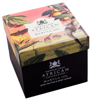 Marula Oil Body Butter & Scrub Gift Set African Collection
